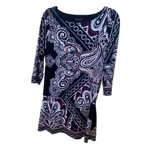 White House Black Market Printed Tunic
